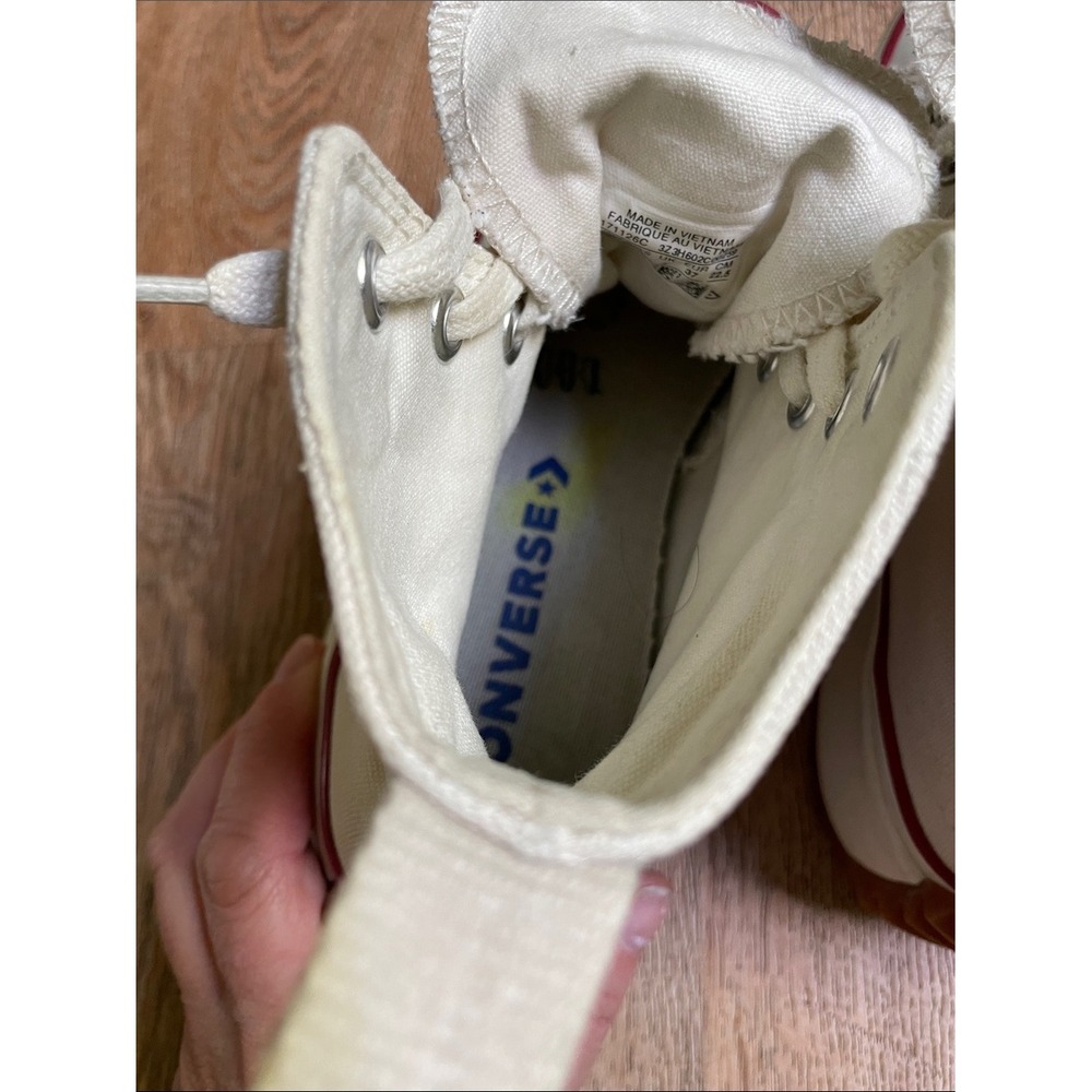 Converse Run Star Hike High Top Platform Sneakers Parchment Cream 166799C - Picture 14 of 16